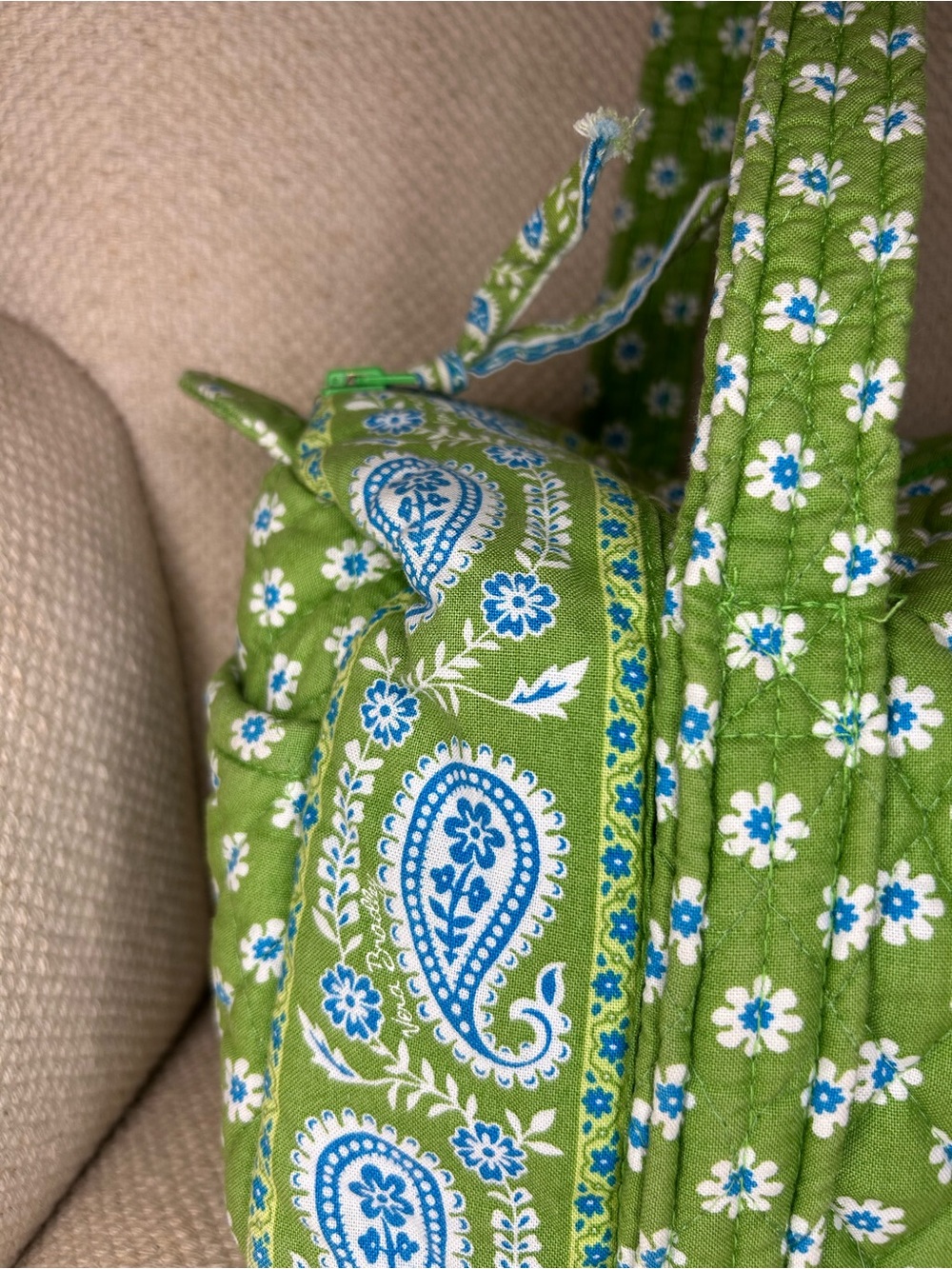 Vera Bradley Apple Green 100 bag - Picture 8 of 8